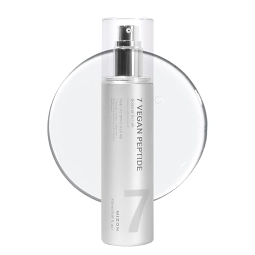 MIZON 7 Vegan Peptide Booster Serum | Korean Peptide Serum for Wrinkles, Pores & Hydration | Hyaluronic Acid Niacinamide Adenosine Glass Skin, Gentle Anti Aging for Sensitive Skin | 5.07 fl oz