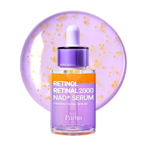 PURITO Retinol 0.1% + Retinal 0.1% Serum for Sensitive Skin, 1.01 fl.oz