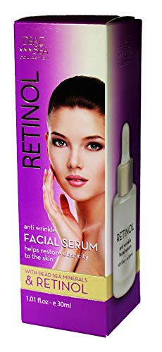 Dead Sea Collection Serum for Face with 2.5% Retinol, Dead Sea Minerals, and Vitamin E – Anti Aging Nourishing Skin Care Moisturizer to Reduce Wrinkles (1.01 fl. oz)