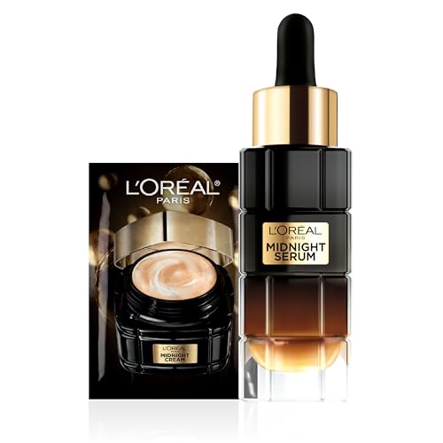 L'Oreal Paris Age Perfect Anti-Aging Midnight Face Serum, Reduce Wrinkles 1oz + Eye Cream Sample