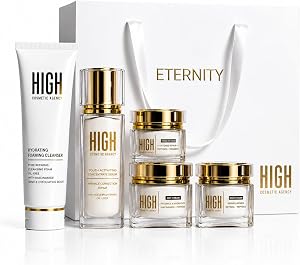 HIGH Cosmetic Agency ETERNITY 5-Step Anti-Aging Skincare Set - Complete Face Care Routine 