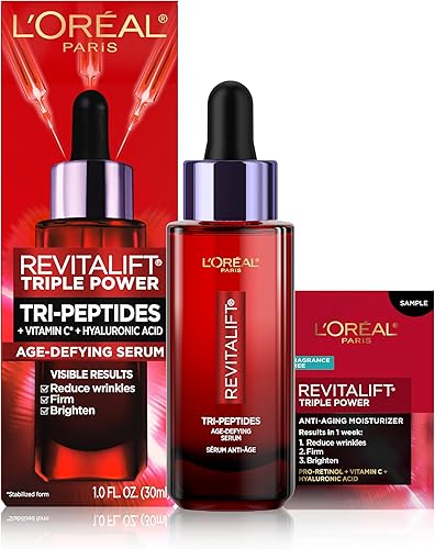 L'Oreal Paris Revitalift Face Serum with Tri-Peptides, Vitamin C & Hya — Our hands-on testing setup for maximize results with luxu