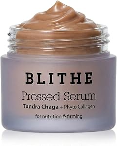 BLITHE Pressed Serum Tundra Chaga | Korean Moisturizer | Anti Aging & Skin Tightening 