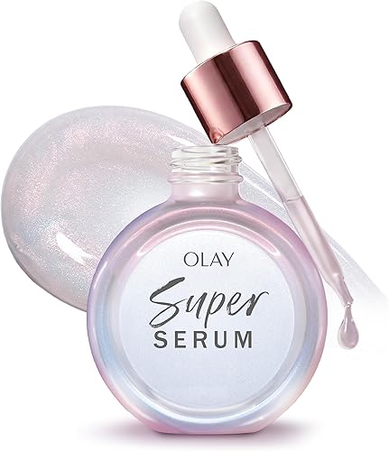 Olay Super Serum - Glow Serum for Face - Activated Niacinamide, Vitami — Our hands-on testing setup for estee lauder vs lancôme se